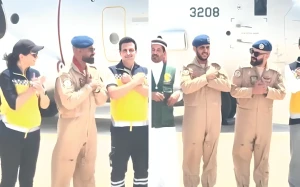 بالفيديو.. كوادر سعودية وسورية تستقبل المساعدات في مطار حلب بتقليد تحية ولي العهد