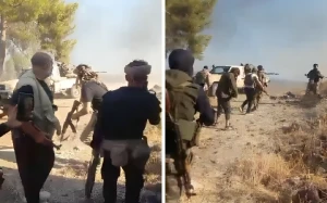 بالفيديو.. اشتباكات وتبادل إطلاق النار بين عشائر سورية ومسلحين دروز في السويداء