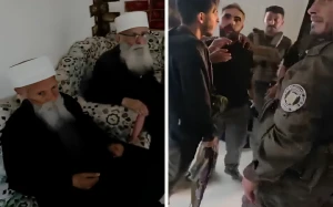 بالفيديو:مقاتلو العشائر يؤمّنون عدداً من مشايخ الطائفة الدرزية ويمنحونهم الأمان في السويداء