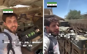 بالفيديو.. عشائر سورية تعثر على مستودع صواريخ إسرائيلية في السويداء