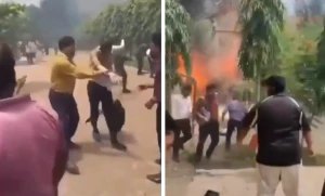 بالفيديو: لحظة سقوط طائرة تدريب حربية على مبنى تعليمي في بنجلاديش ومصرع 19 وإصابة آخرين بحروق