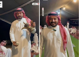 بالفيديو.. مقيم «بنجلاديشي» يرتدي الزي السعودي ويتقن تقديم القهوة للمواطنين في حائل