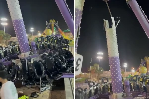 سقوط لعبة كهربائية في منتزه الجبل الأخضر بالهدا..وأنباء عن وفيات - فيديو