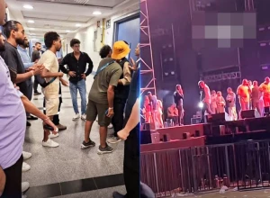 ‏بالفيديو: وفاة رجل أمن  و4 مصابين بعد انفجار صاروخ ألعاب نارية في حفل الفنان" محمد رمضان" في الساحل الشمالي