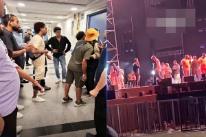 ‏بالفيديو: وفاة رجل أمن  و4 مصابين بعد انفجار صاروخ ألعاب نارية في حفل الفنان" محمد رمضان" في الساحل الشمالي