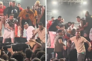 أول فيديو لحظة وفاة الشاب ضحية حفل محمد رمضان بالساحل الشمالي