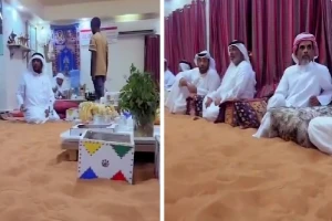 بالفيديو.. أغرب مجلس في الإمارات يثير جدلا واسعا