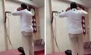 بالفيديو: والد محمد القاسم يرفع الأذان من المسجد القريب من موقع مقتل ابنه في كامبريدج