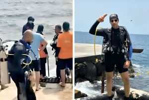 آخر صورة للغواص السعودي المفقود “وسام الزهراني” قبل غطسة الموت في بحر جدة