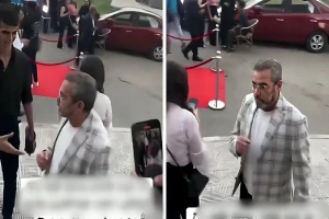 "شايف نفسه على إيه".. بالفيديو.. الفنان المصري أحمد عبد العزيز يرفض مصافحة أحد الجمهور