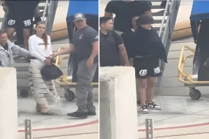 قبل هروبهما لخارج أمريكا.. بالفيديو: الكشف عن سبب القبض على أم وأبنها في مطار ميامي