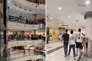 تركيا : فيديو جديد لذعر وهروب المتسوقين من مركز تجاري في بورصة لحظة حدوث الزلزال