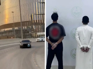 بالفيديو:  القبض على مقيمين من الجنسية اليمنية قاما بالتفحيط في شوارع الرياض