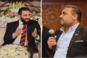 "صار لي متحملكم 14 سنة".. بالفيديو: الرئيس السوري أحمد الشرع يمازح أحد الحضور في لقاء بإدلب