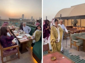بالفيديو: الأمير الوليد بن طلال وابنته الأميرة ريم يتجولان في مجمع المملكة ويتناولان العشاء
