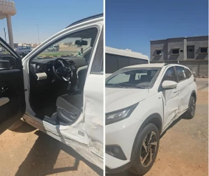 بعد تعرضها لحادث بسيط.. بالصور: مواطن يستغرب من تصنيف سيارته تالفة رغم أنها صالحة وتعمل بشكل طبيعي