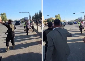 بالفيديو: لحظة وصول موكب الرئيس السوري أحمد الشرع إلى محافظة حماة