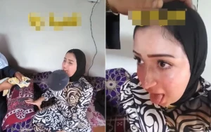 ‏بالفيديو .. شيخ مزعوم في قرية مصرية يثير الجدل بـ“كوي لسان” امرأة متهمة بالزنا  بعدما شك زوجها في خيانتها له!