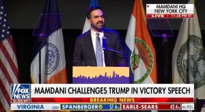 بالفيديو.. عمدة مدينة نيويورك المنتخب زهران ممداني:‏ «أنا شاب أنا مسلم اشتراكي ديمقراطي ولن أعتذر عن هذا»