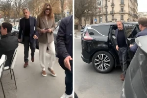 بعد خروجه من السجن.. بالفيديو.. أول ظهور علني للرئيس الفرنسي الأسبق نيكولا ‎ساركوزي مع زوجته داخل مطعم في باريس