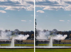 بالفيديو: إطلاق المدفعيات بالبيت الأبيض استعداداً لوصول ولي العهد الأمير محمد بن سلمان للبيت الأبيض