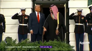 بالفيديو: حفاوة بالغة وترحيب كبير في البيت الأبيض لحظة وصول ⁧‫ولي العهد‬⁩ الأمير محمد بن سلمان