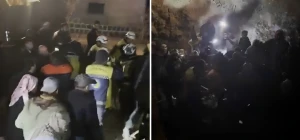 بعد 11 ساعة إنقاذ.. بالفيديو: لحظة إخراج طفلة سورية سقطت في بئر عميقة بريف إدلب