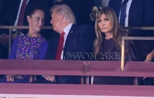 بالفيديو.. نظرات زوجة ترامب تثير الجدل خلال حديثه مع رئيسة المكسيك في قرعة كأس العالم!