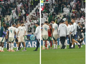 بالفيديو.. رينارد يوبخ عبد الله الحمدان بعد إهداره ركلة جزاء أمام المغرب