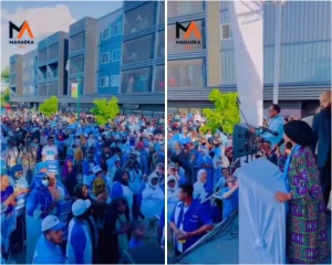 بالفيديو.. متظاهرون صوماليون في مينيابوليس يتضامنون مع إلهان عمر… وأمريكيون يعلّقون: “لا كلمة إنجليزية ولا علم أمريكي!