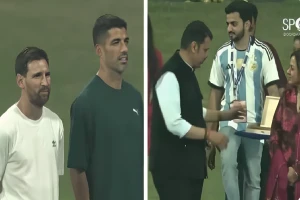 بالفيديو.. تصرف من رئيس وزراء هندي خلال فعالية لاستقبال ميسي يثير الجدل