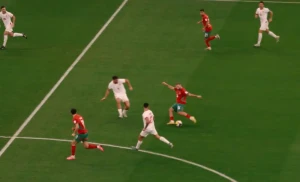 من منتصف الملعب.. بالفيديو : هدف عالمي للمغرب في مرمى الأردن يتوج بأجمل أهداف كأس العرب في قطر