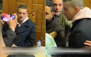 بالفيديو : الفنان أحمد الفيشاوي ينفعل على صحفي صوّره أثناء عزاء والدته ويمسك به ويحاول ينتزع هاتفه