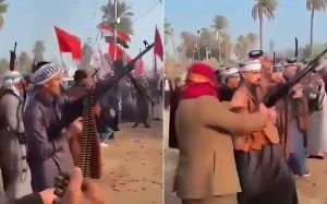 فيديو متداول لإطلاق نار كثيف خلال تشييع شيخ عشيرة في العراق