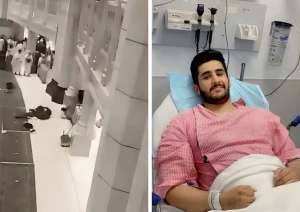 أول صورة لرجل الأمن "ريان العسيري" الذي أنقذ معتمرًا سقط من الأدوار العلوية للحرم
