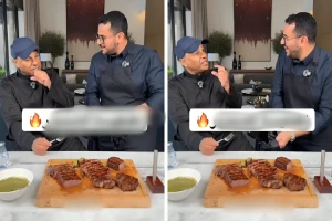 كأنه كبدة.. بالفيديو.. يوسف الثنيان يفاجئ الشيف بن قاسم ويكشف عن رأيه في ال "ستيك"