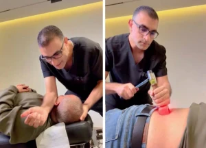 "ريلاكس يا بني قريش"…  فيديو طريف لطبيب مصري يعالج  مريض سعودي يدعى "ماهر القرشي " باستخدام مطرقة الشاكوش