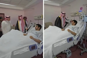 "بطل بطل.. جعلها يمينًا ما تنشل".. بالفيديو: لحظة زيارة نائب أمير مكة لرجل الأمن الذي أنقذ معتمرًا سقط من الأدوار العلوية بالحرم