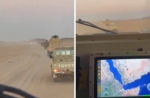 فيديو جديد لتحرك قوات درع الوطن نحو معسكر الخشعة في حضرموت