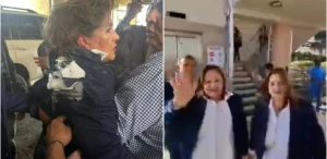 بالفيديو.. إلقاء قنبلة على نائبة هندوراسية أثناء التجهيز لمؤتمر صحفي