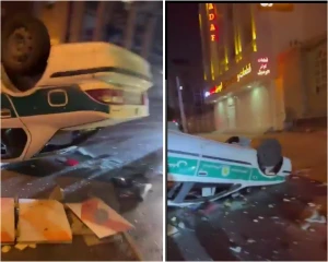 بالفيديو.. تدمير سيارات ومعدات الشرطة في الأحواز بإيران وهروب قوات الأمن من المكان