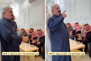 "أنتم أهل الخوة والكرم والعلوم الطيبة".. بالفيديو.. والد الراحل دخيل يرحب بقروب "أبو حصة" أثناء تقديمهم واجب العزاء