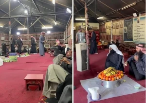 «مفتوح 24 ساعة وبه مكان مخصص للعائلات».. قصة مواطن جهز مضيفًا لخدمة المسافرين على طريق «حائل – الجوف» بالمجان