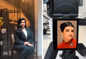 سارة الودعاني تنشر فيديو لأول جلسة تصوير بعد خلعها الحجاب