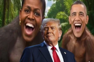 "ترامب" يسارع بحذف فيديو يصور أوباما وزوجته كـ "قردة"