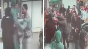 بالفيديو.. شاب يعتدي على فتاة ووالدتها بالضرب وسط شارع في مصر