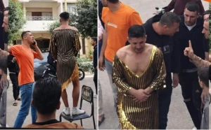 بالفيديو: إجبار شاب مصري على ارتداء بدلة رقص وسط شارع في محافظة القليوبية.. والكشف عن السبب