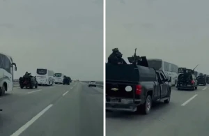 بالفيديو.. رصد دخول حافلات تقل عناصر داعش إلى العراق قادمة من سوريا