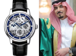 حساب مختص بالساعات الفاخرة يكشف  نوع  وسعر ساعة الأمير مشعل بن سلطان
