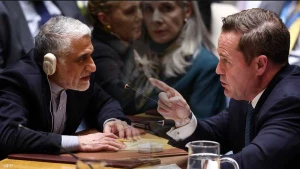 بالفيديو ..  مشادة بين مندوبي إيران وأميركا في مجلس الأمن